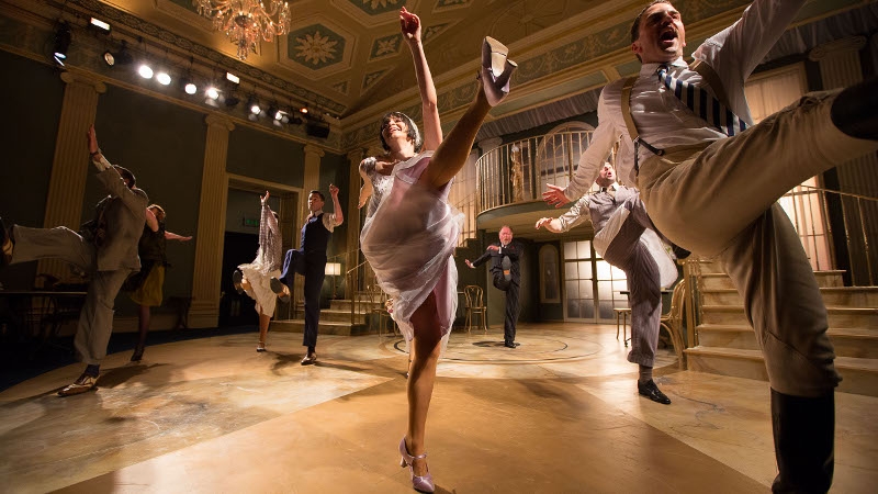 Charlene high kicks it in a new production of The Great Gatsby at Dublin's Gate Theatre