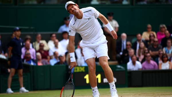 Murray was clearly hampered in the final stages of the match