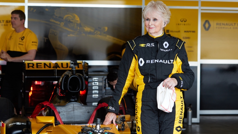 Dubliner, Rosemary Smith, is now believed to be the oldest person ever to drive a Formula 1 car - at the age of 79.
She was "utterly terrified".