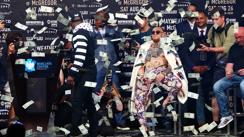 Floyd Mayweather and Conor McGregor will conclude their media tour in London this evening