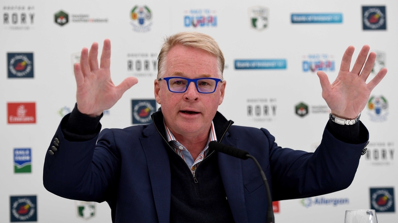 Pelley announcing that Ballyliffin Golf Club will host the 2018 Irish Open