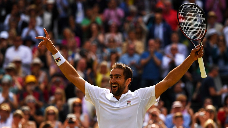 Marin Cilic celebrates his win