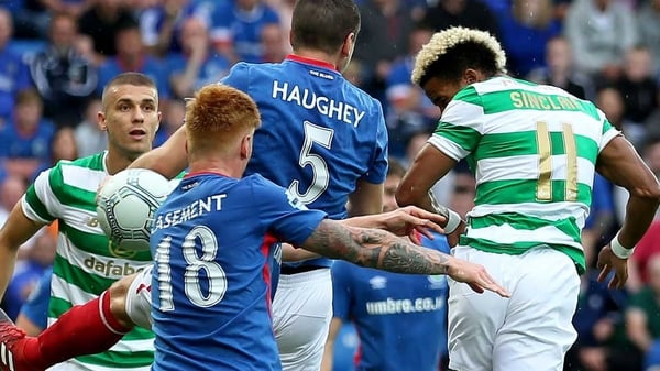 Celtic's Scott Sinclair scores the first goal