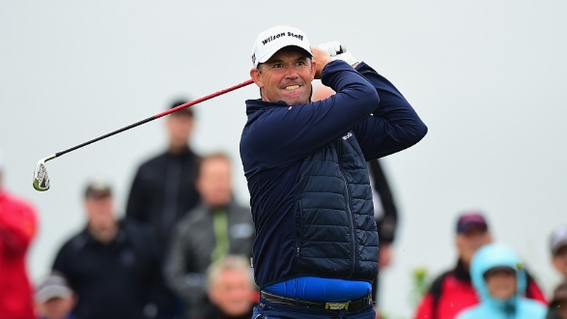 Padraig Harrington in action in the third round in Dundondonald