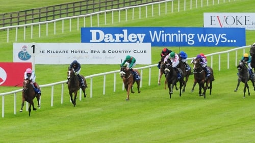 Enable leads home the field in this year's Darley Irish Oaks
