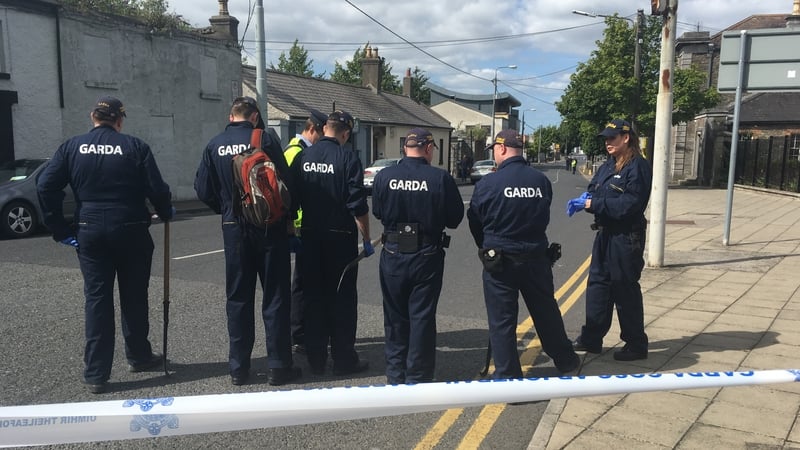 The scene in Swords was searched by gardaí today