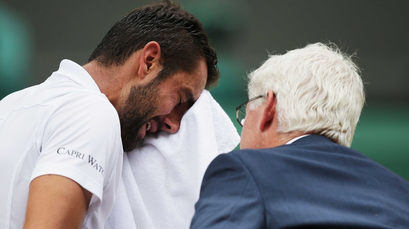 Marin Cilic: 'It was really bad luck.'