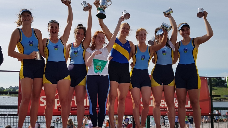 Winners of senior women's eights, UCD / Old Collegians