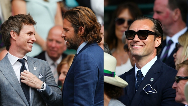 Eddie Redmayne, Bradley Cooper, Jude Law and many more high profile celebrities have been spotted attending Wimbledon this year.