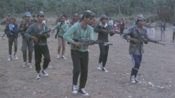 Members of the New People's Army training in Negros, Philippines (1987)