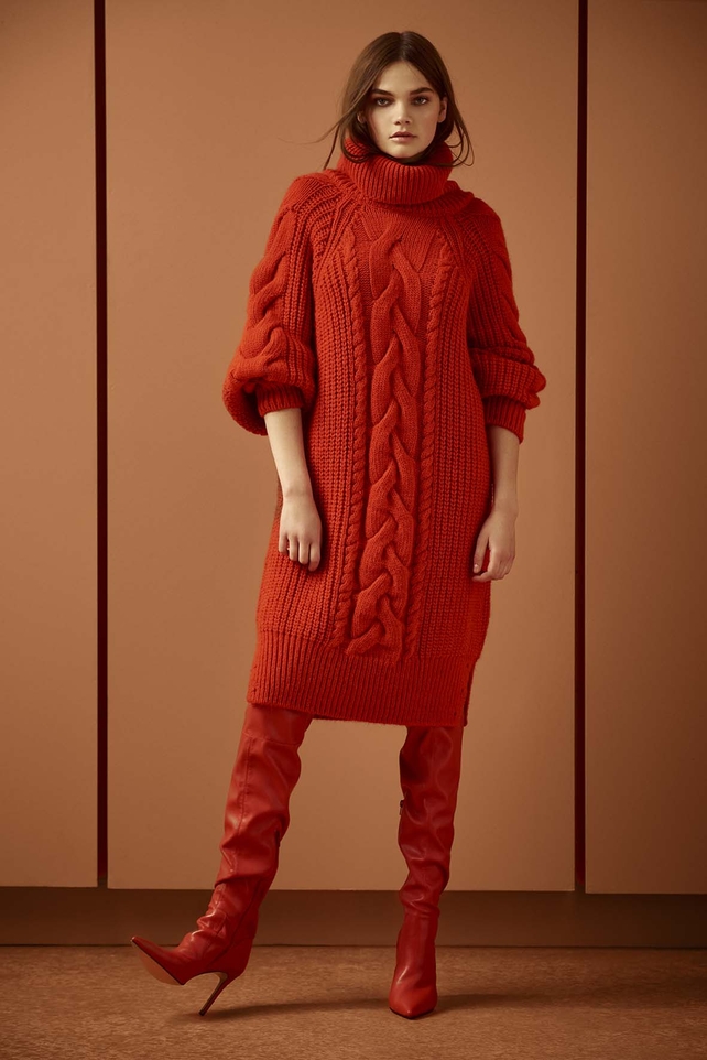 A bright and cosy woolen jumper dress from River Island.