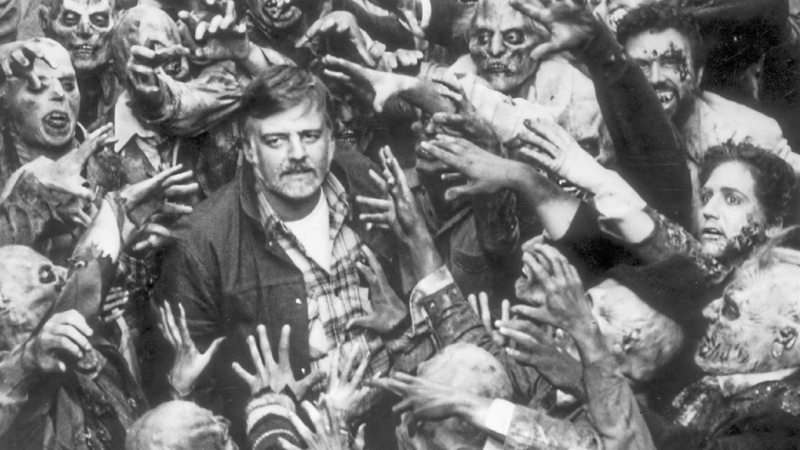 Writer-director George A. Romero, pictured on the set of his 1985 zombie epic Day Of The Dead.
