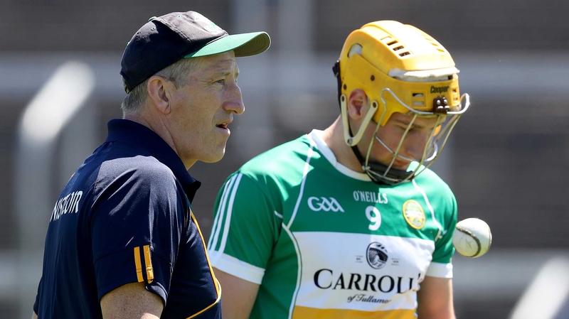 Kevin Ryan (L) will not seek reappointment as manager of the Offaly hurlers