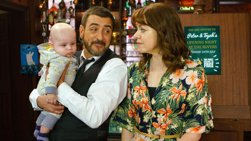 Toyah admires her name over The Rovers' door
