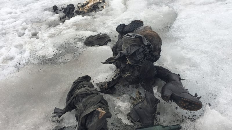 The bodies were found in the meadows above the village of Chandolin