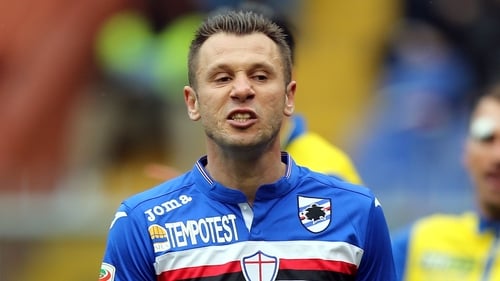 Antonio Cassano in action for Sampdoria