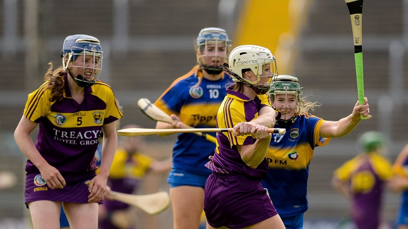 Wexford's Karen Atkinson in action against Tipp