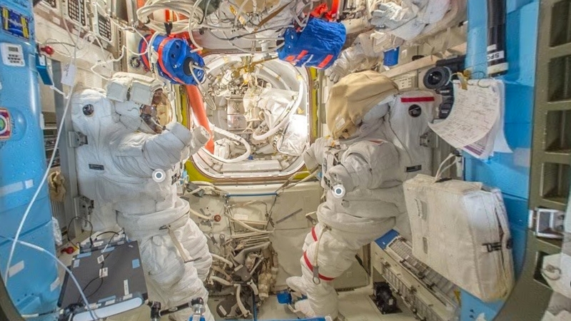 Views from inside the ISS