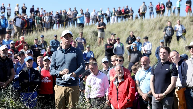 Rory McIlroy ended day one six shots behind the leaders