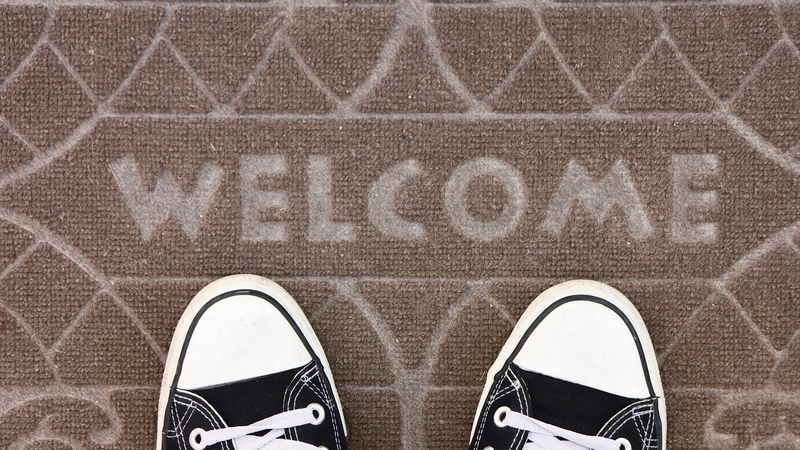 Some people insist that visitors remove their shoes before entering their home.