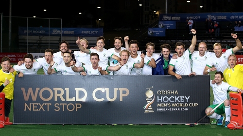 Ireland players celebrate