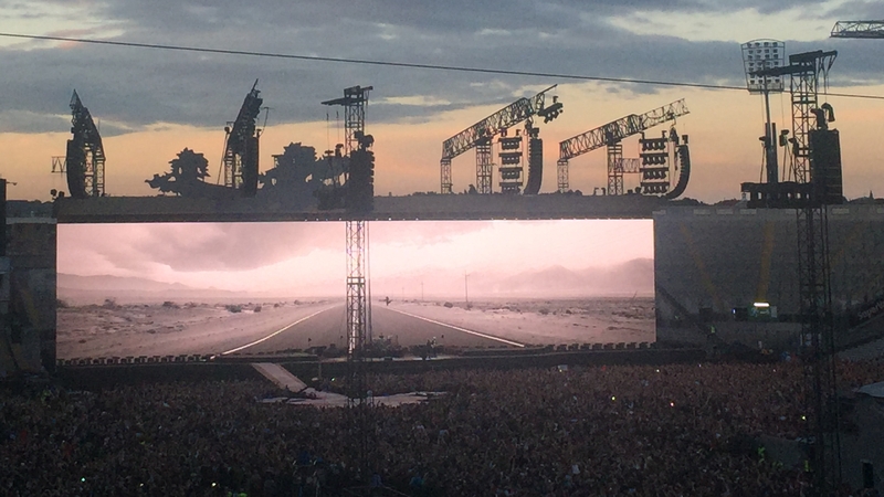 U2 played a sold-out concert at Croke Park last night