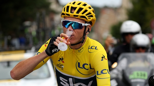 Chris Froome toasts his latest Tour de France triumph