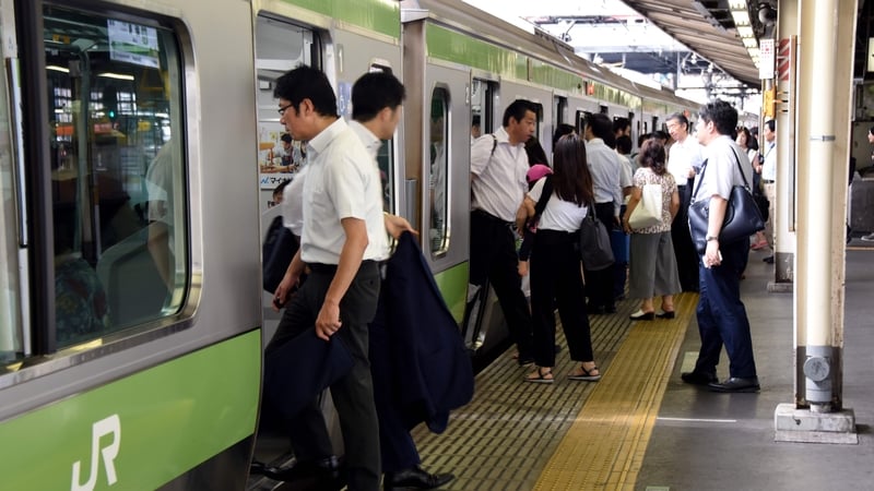 People were encouraged to skip their usual habit of commuting in notoriously packed trains