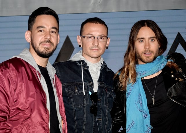 Mike and Chester of Linkin Park and Jared Leto of Thirty Seconds to Mars announce their new tour in 2014