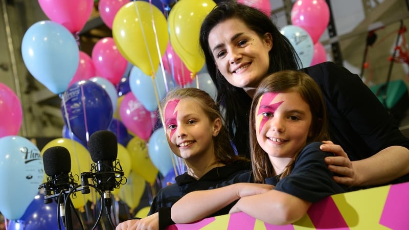 Alanna Ward, MayKay and Shona McGoldrick during the shoot for the Heroes charity single