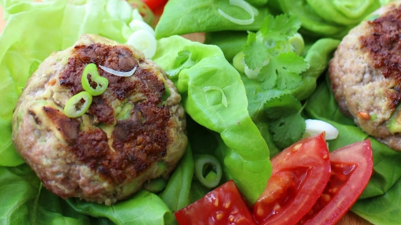 The Wonky Spatula's Avocado Pork Burgers