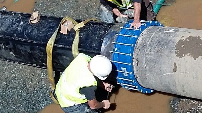 Major repair work was carried out yesterday