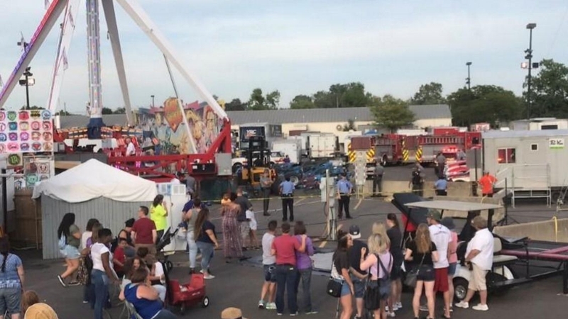 The incident happened on the opening day of the Ohio State Fair