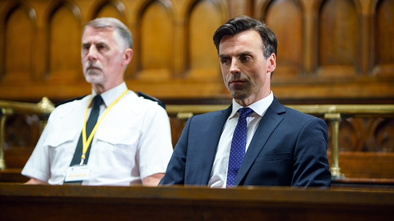 Viewers exultant as Pierce is found guilty of raping his wife Rhona on their wedding night