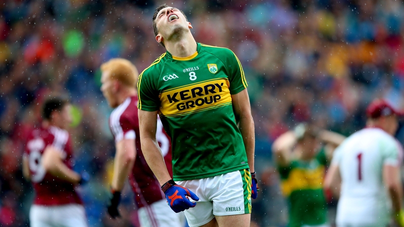 David Moran reacts to a missed chance against Galway