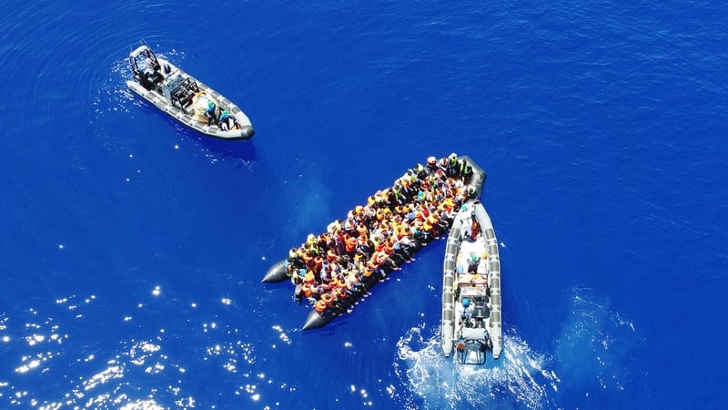 The LÉ William Butler Yeats took 109 people on board (Pics: Defence Forces)