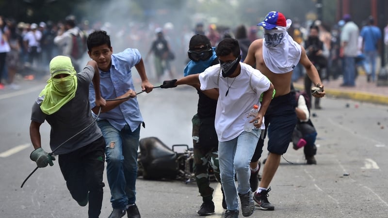 Widespread protests were held against the election