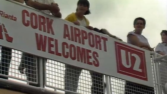 Cork Airport Welcomes U2 (1987)