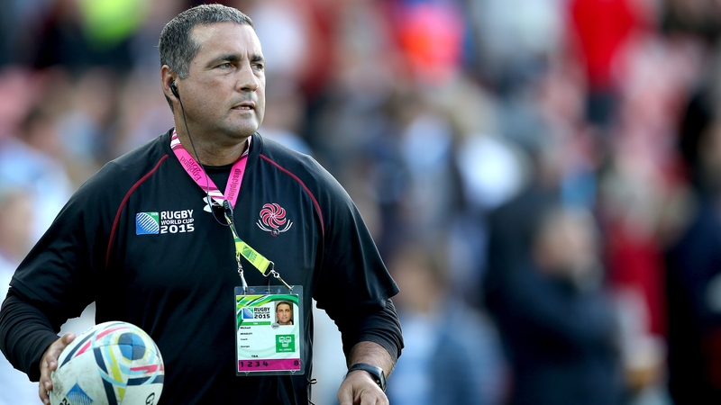 Michael Bradley pictured during the 2015 Rugby World Cup in his role as Georgia defence coach