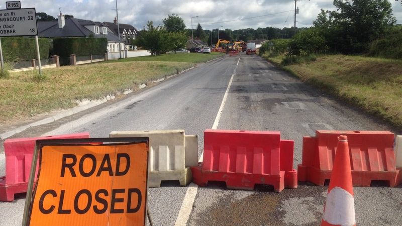 The burst water main had led to road closures