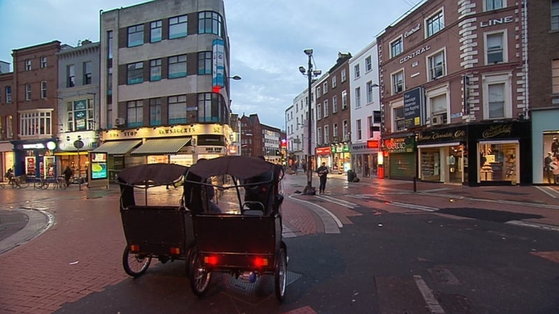 Rickshaw operators mainly cater for people socialising in the city centre