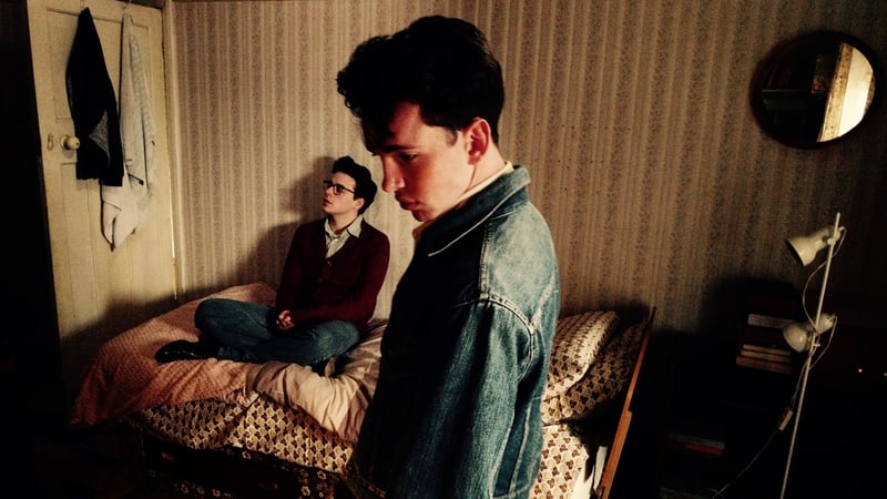 In the laboratory of genius: Jack Lowden (seated) as Morrissey and Laurie Kynaston as Johnny Marr in England is Mine