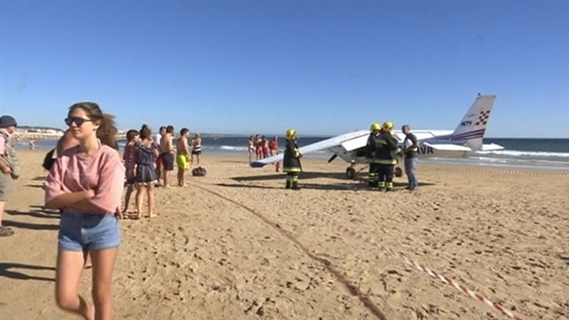 The two occupants of the plane were unhurt