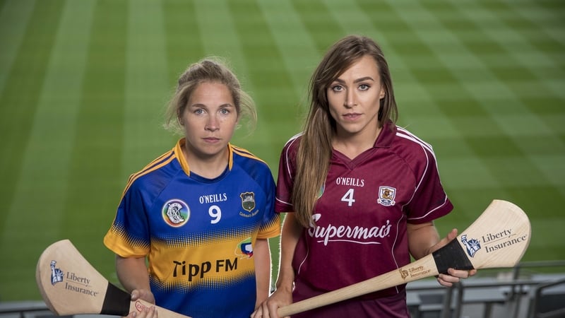 Tipperary's Mary Ryan with Galway's Heather Cooney