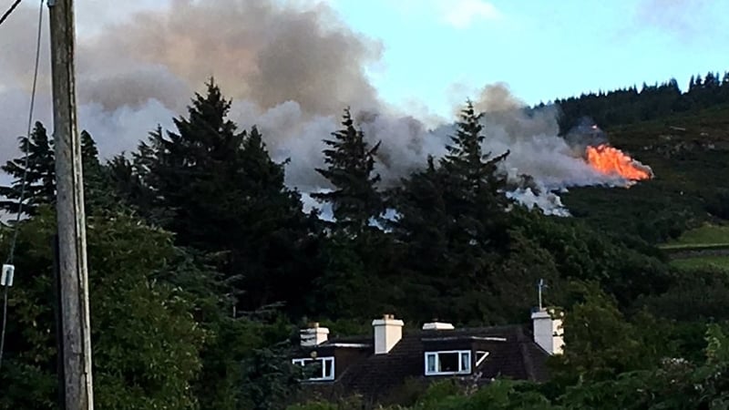 The blaze at Lambs Cross was reported at around 7pm