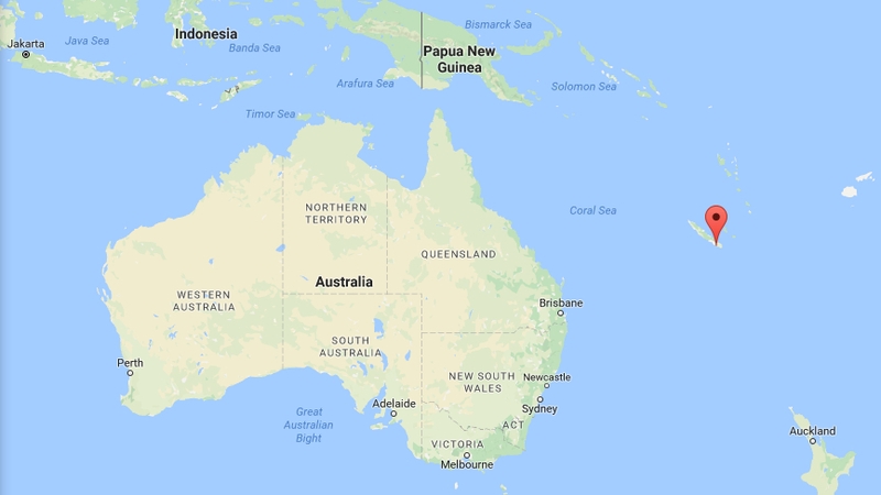 Tsunami waves spotted off New Caledonia