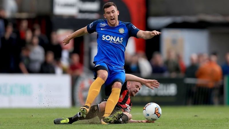 Dan Byrne goes in hard on Aaron Greene