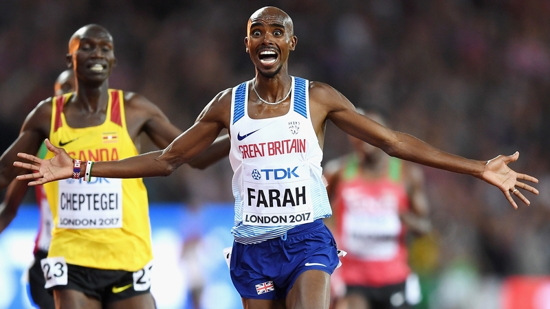 Farah secured his 10th consecutive track and field gold in a global final