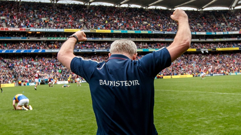 Michéal Donoghue celebrates a dramatic win