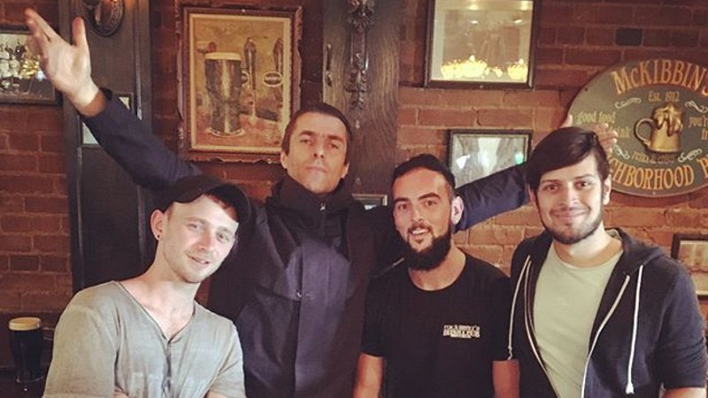 Liam makes some new friends in Montreal. Pic: 
benalexanderofficial